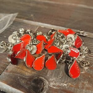 Donate Blood Blood Drop Enamel Pi Ln Bag Of 44